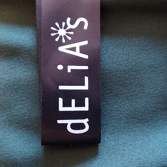 Dolls Kill dELiA*s NWT Green Multicolored Floral Mesh Handkerchief Skirt M - Picture 8 of 8